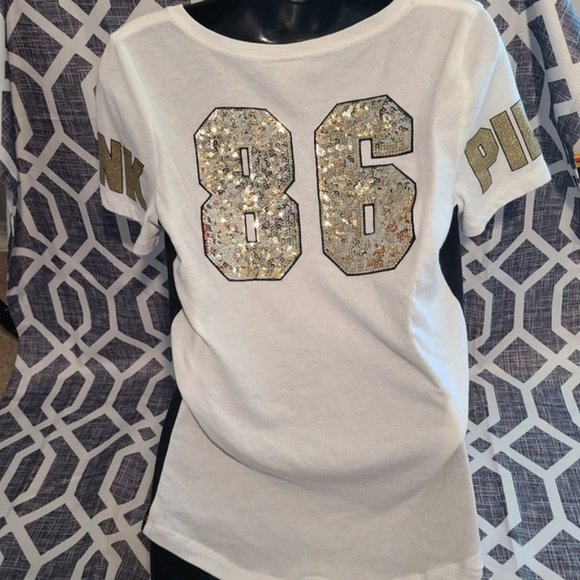 VS Pink sz small v-neck t-shirt* - Picture 7 of 7